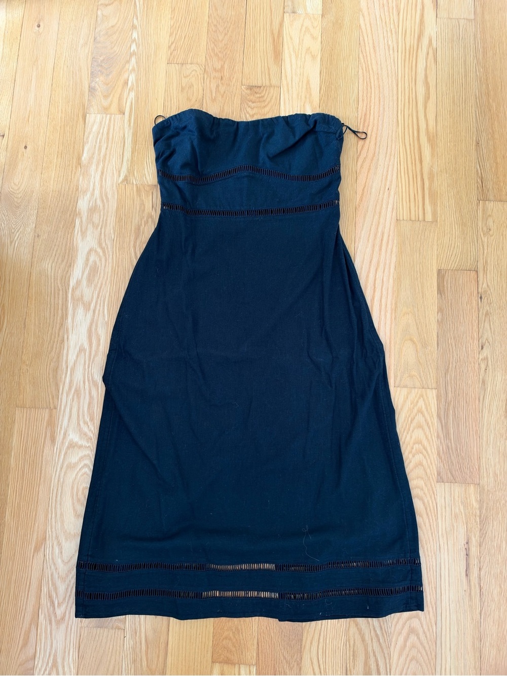 Abercrombie & Fitch Strapless Black Sun Dress